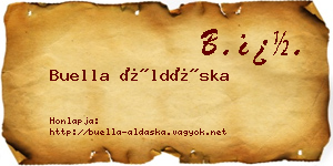 Buella Áldáska névjegykártya